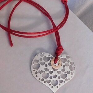 Ladies Rosato Heart Necklace - made in Italy